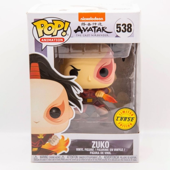 Funko Pop Avatar The Last Airbender Prince Zuko (#538) Chase Version - Picture 1 of 6